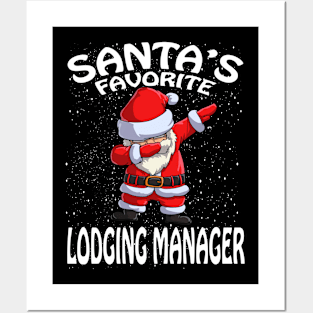 Santas Favorite Lodging Manager Christmas Posters and Art